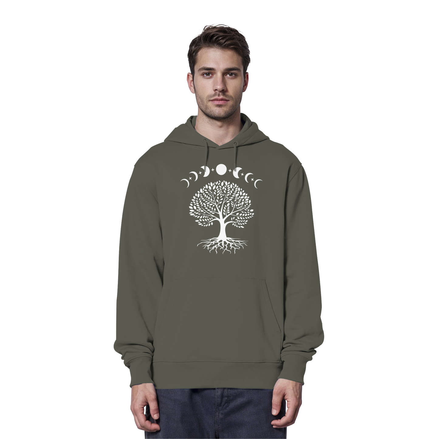 Mondphasen Lebensbaum - Organic Hoodie