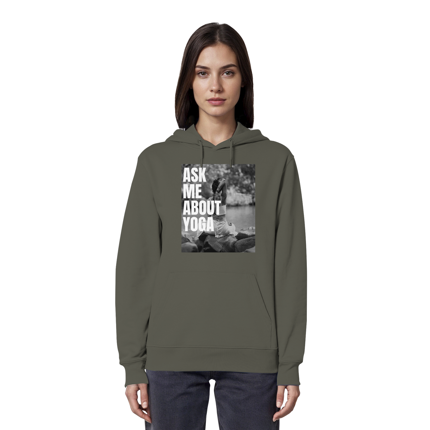 Ask Me About Yoga - Organic Hoodie