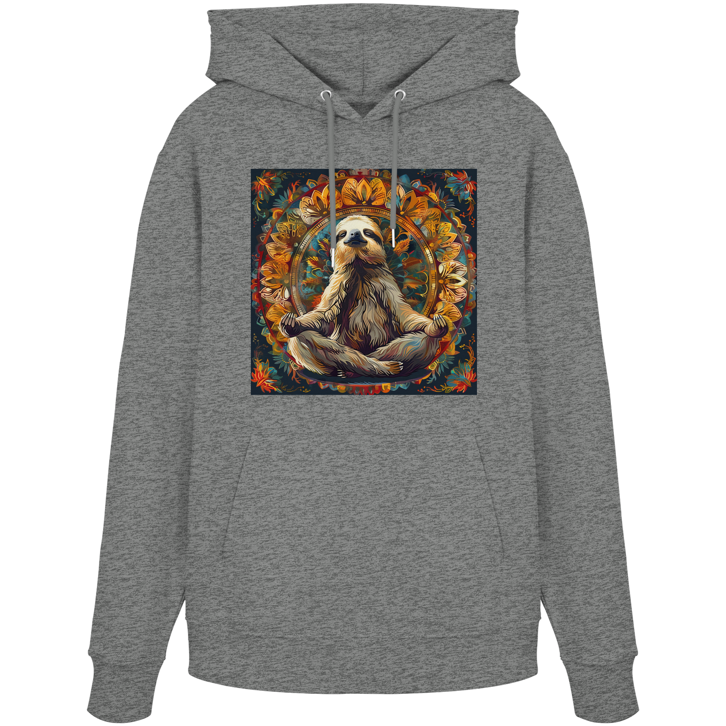 Meditierendes Faultier - Organic Hoodie
