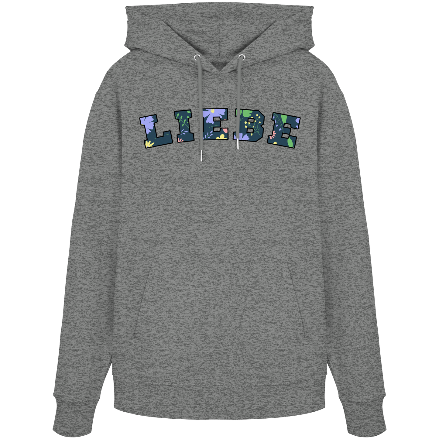 Liebe Floral Pattern - Organic Hoodie