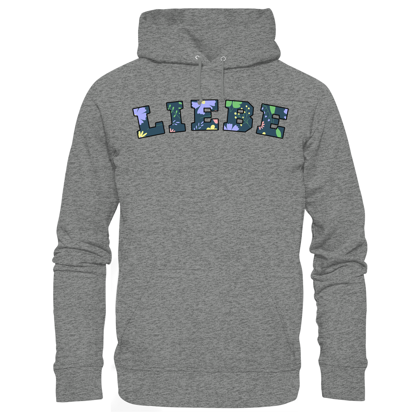 Liebe Floral Pattern - Organic Hoodie