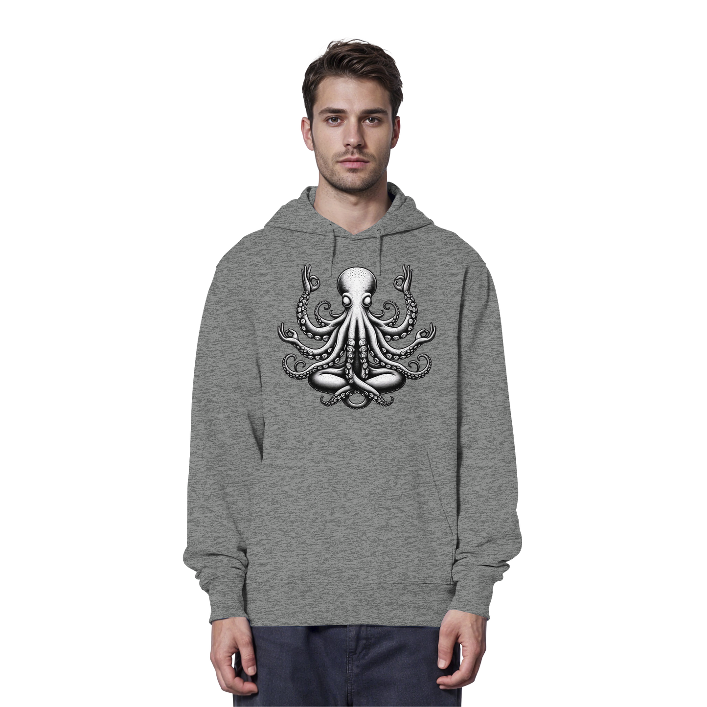 Oktopus in Meditation - Organic Hoodie