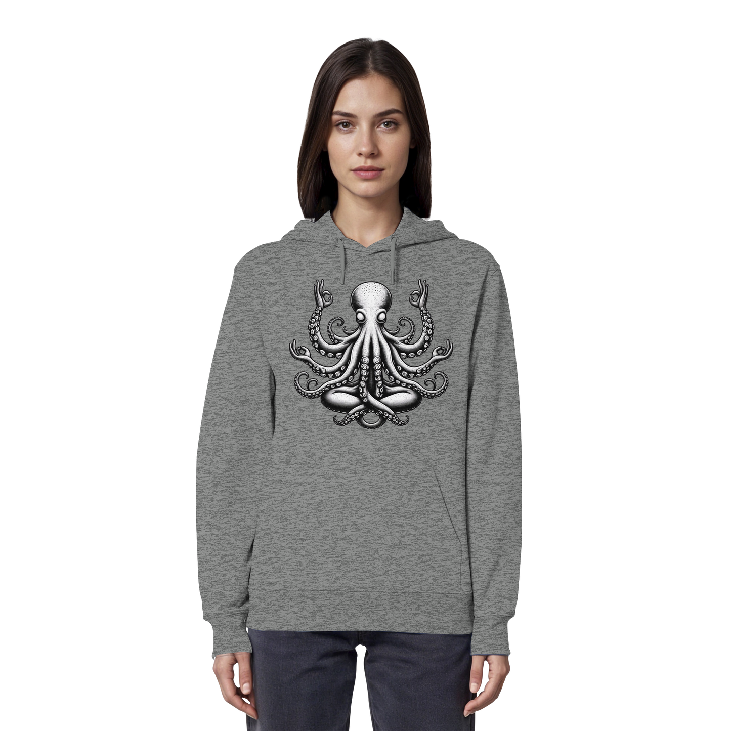 Oktopus in Meditation - Organic Hoodie