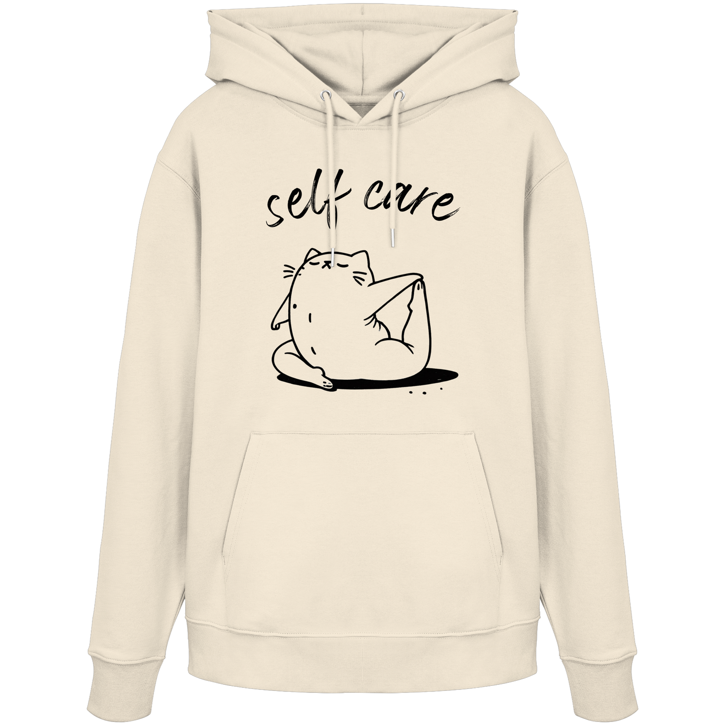 Selfcare Yoga Katze - Organic Hoodie