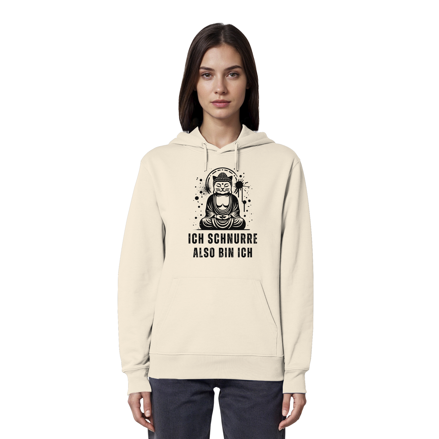 Ich schnurre also bin ich - Organic Hoodie