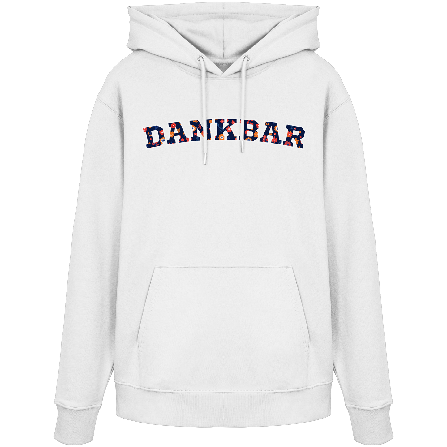 DANKBAR Floral Pattern - Organic Hoodie
