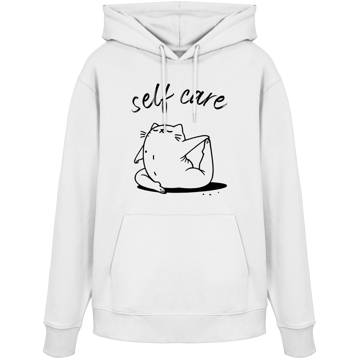 Selfcare Yoga Katze - Organic Hoodie