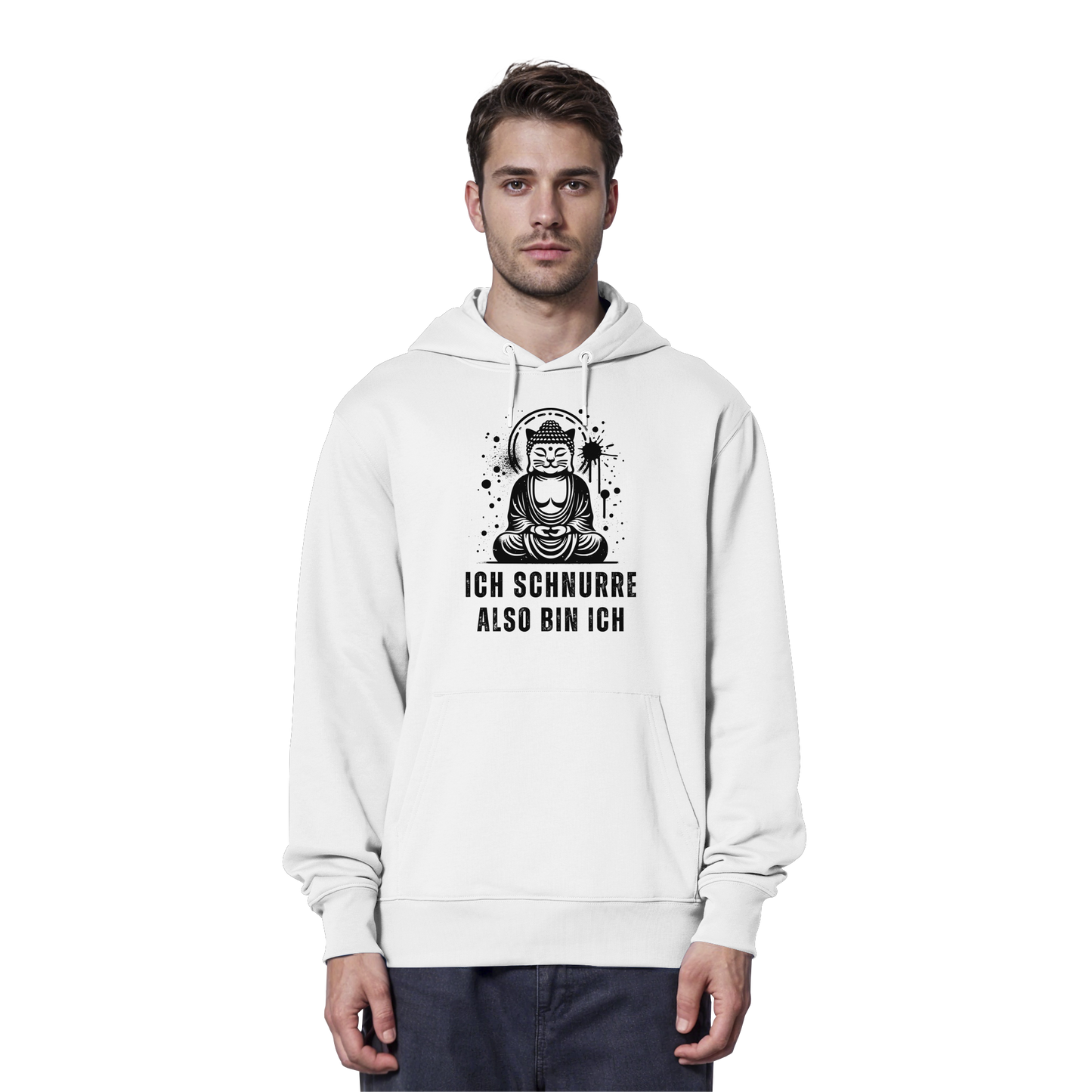 Ich schnurre also bin ich - Organic Hoodie