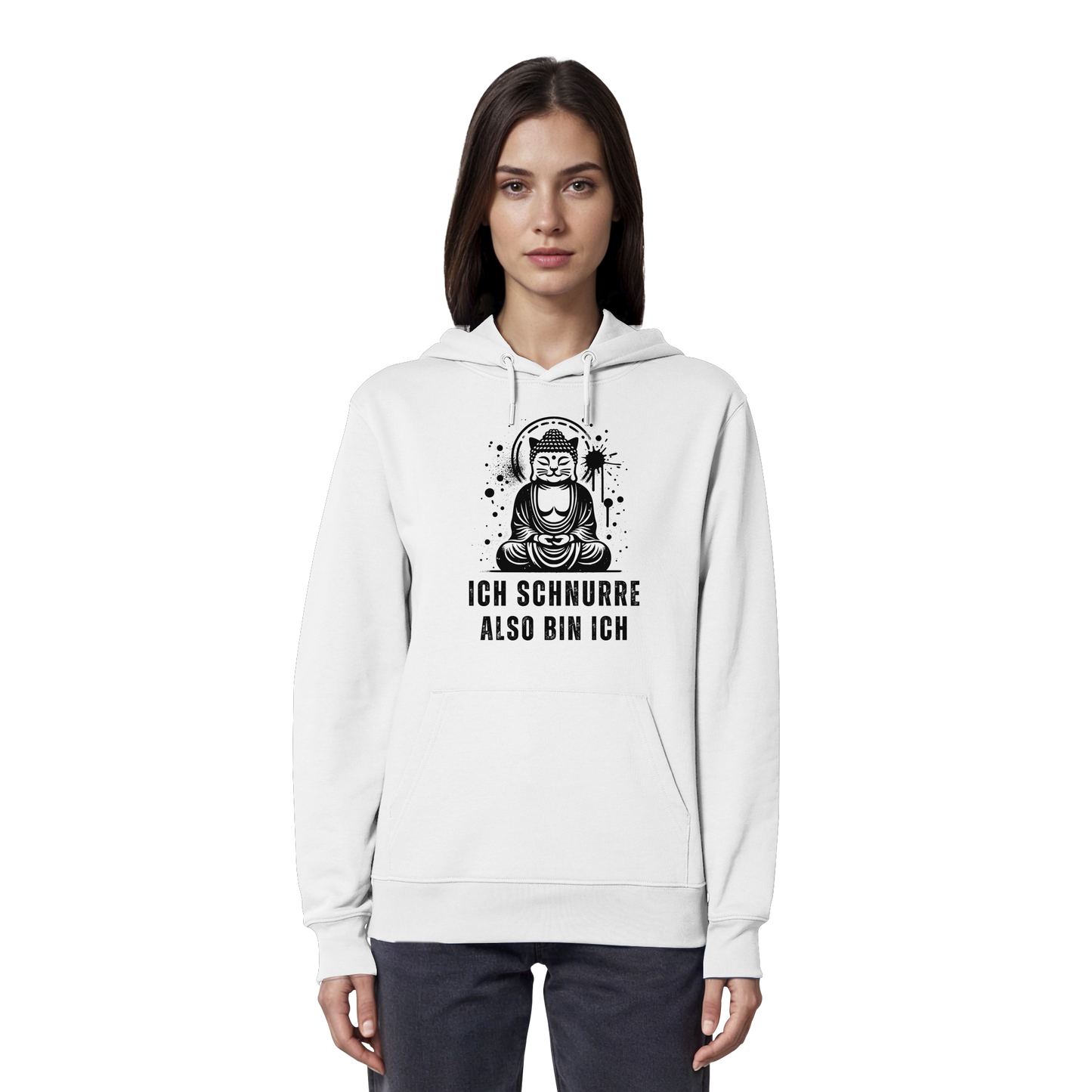 Ich schnurre also bin ich - Organic Hoodie