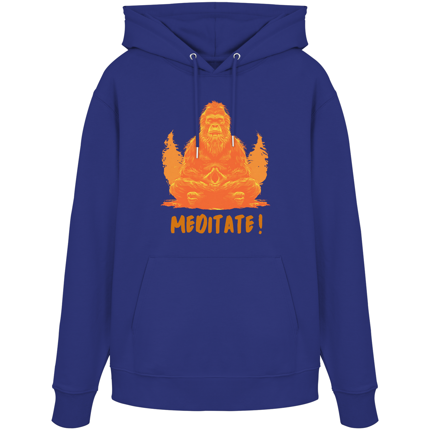 BigFoot Meditation Orange - Organic Hoodie
