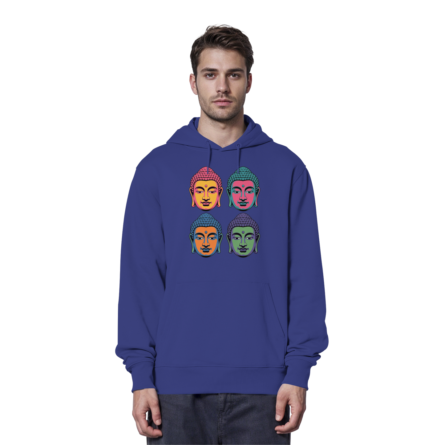 Buddha Köpfe Pop Art - Organic Hoodie