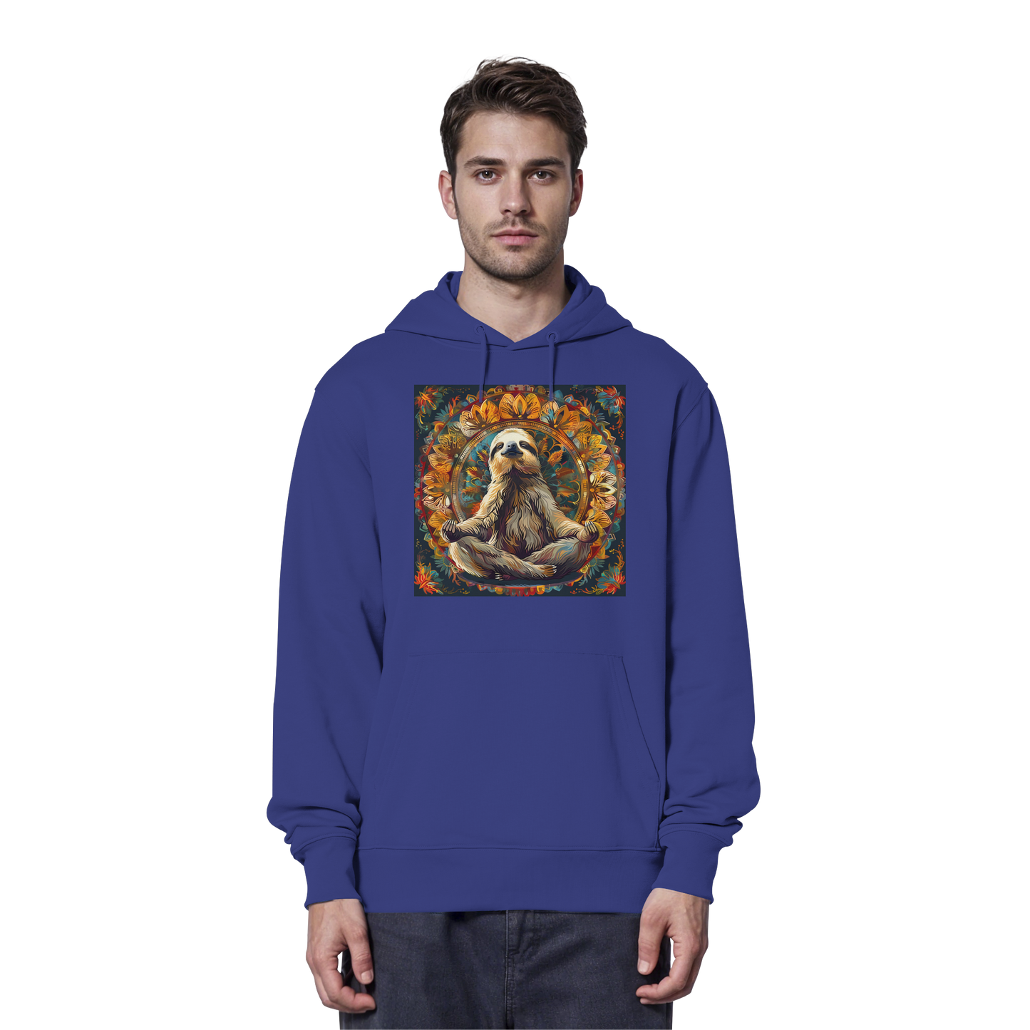 Meditierendes Faultier - Organic Hoodie