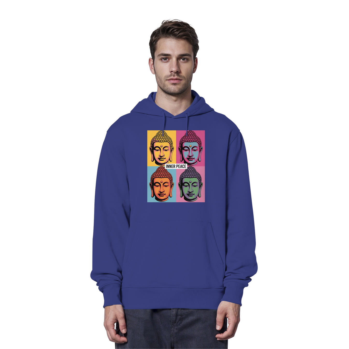 Inner Peace Pop Art Buddha - Organic Hoodie