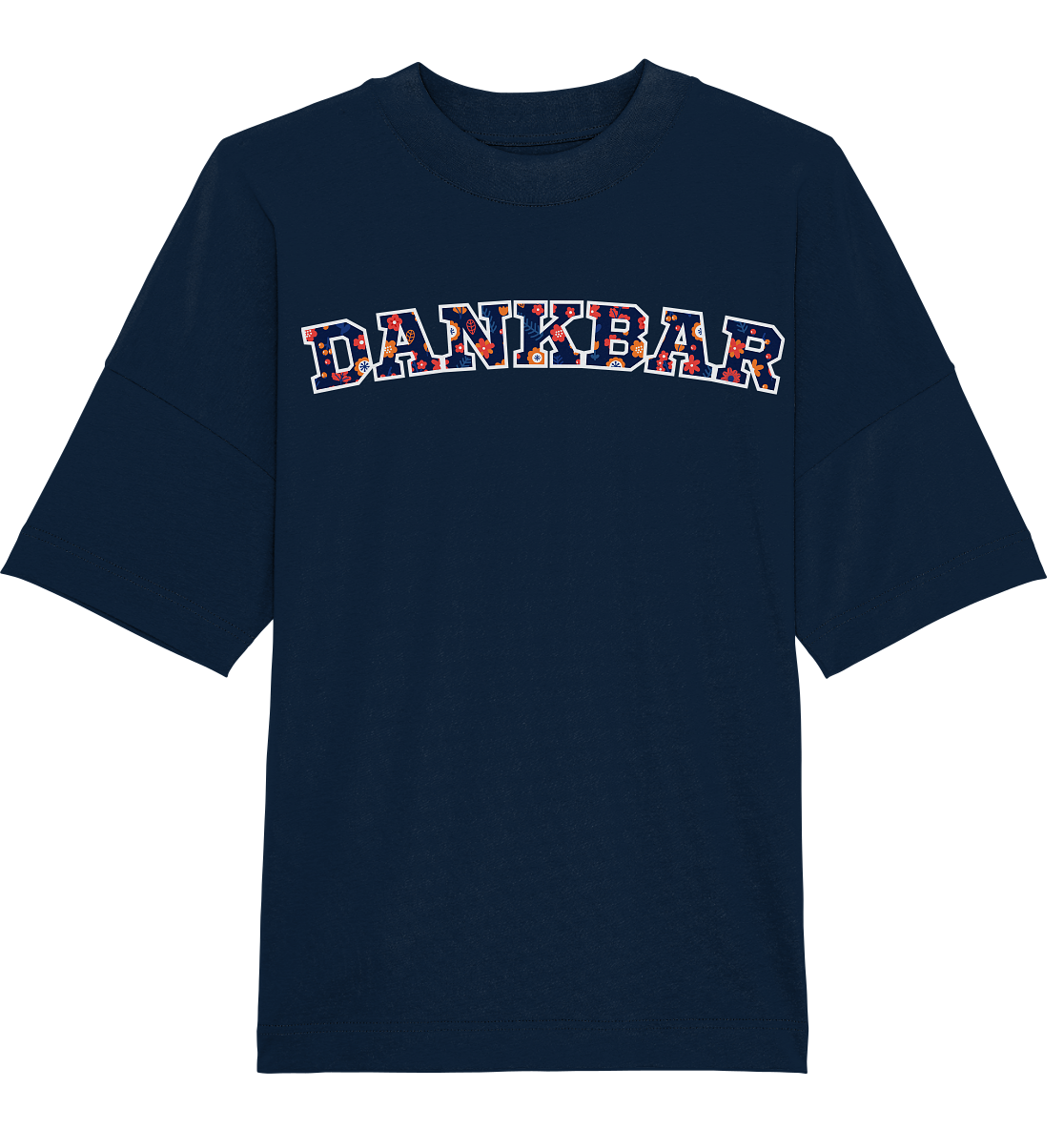 DANKBAR Floral Pattern - Organic Oversize Shirt