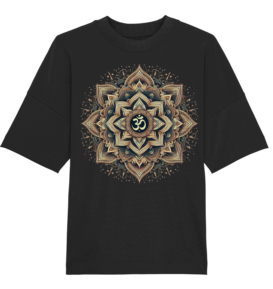 Boho Mandala mit Om - Organic Oversize Shirt