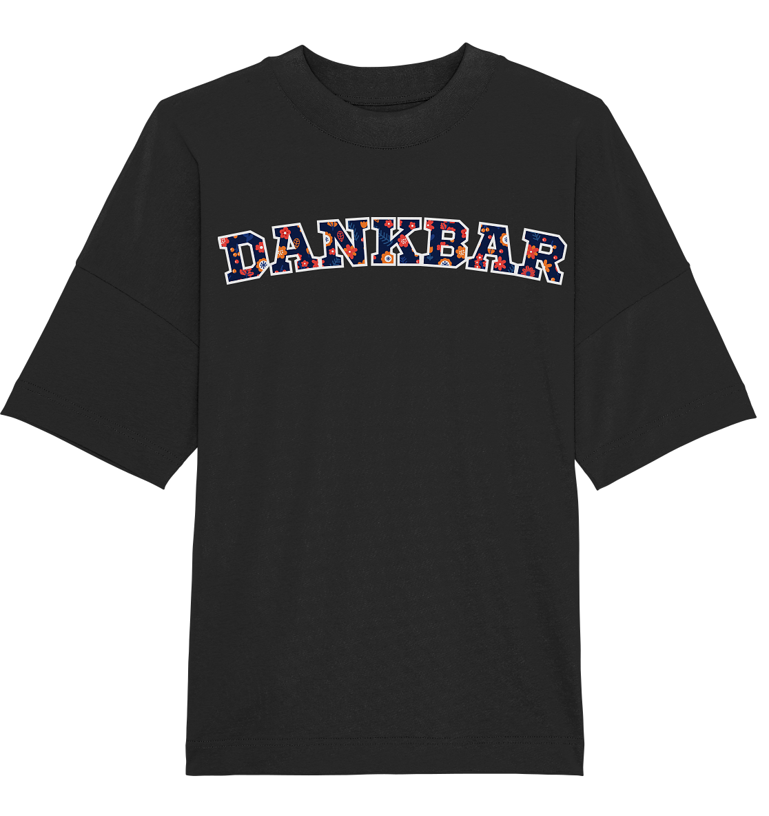 DANKBAR Floral Pattern - Organic Oversize Shirt