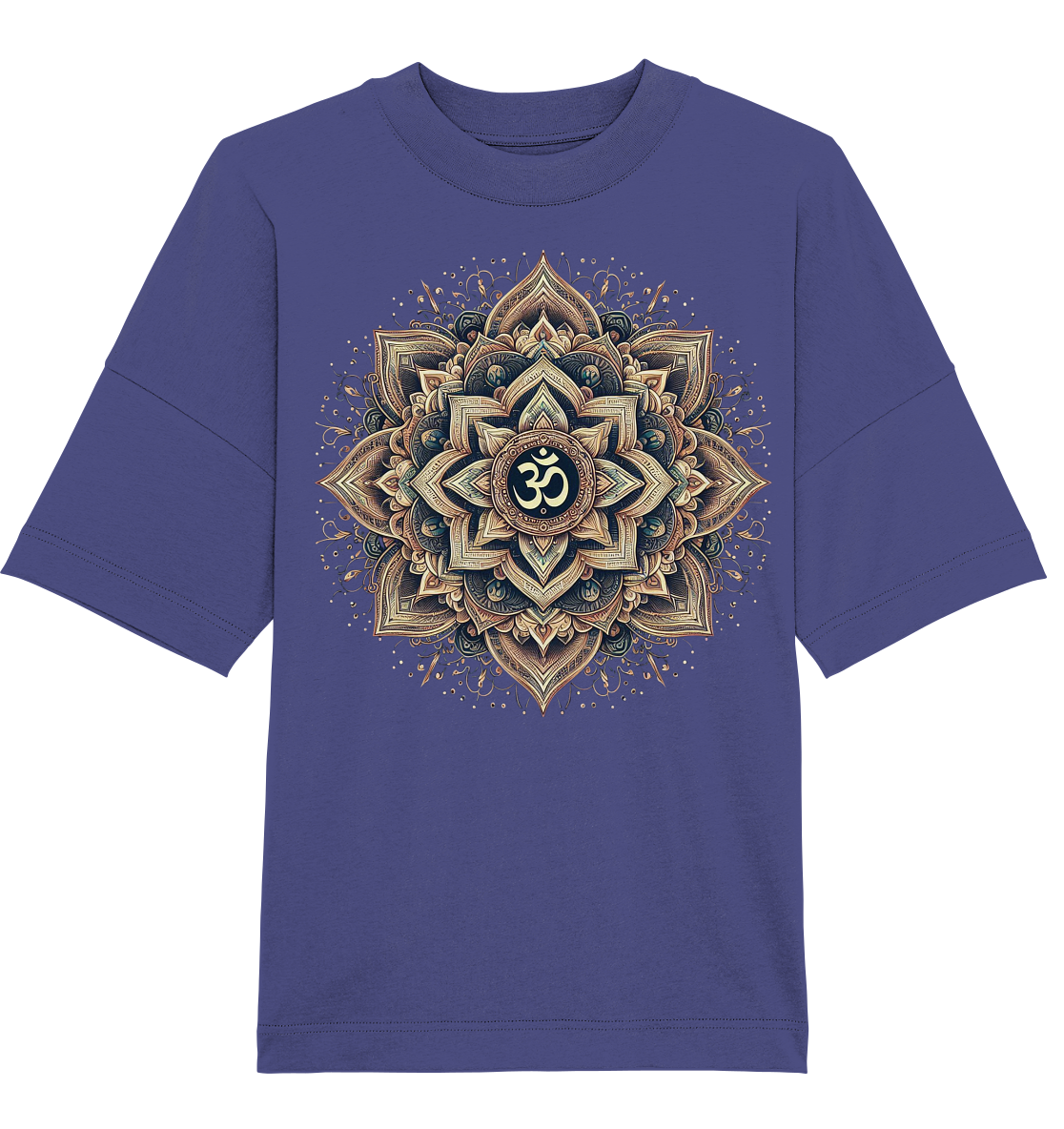 Boho Mandala mit Om - Organic Oversize Shirt