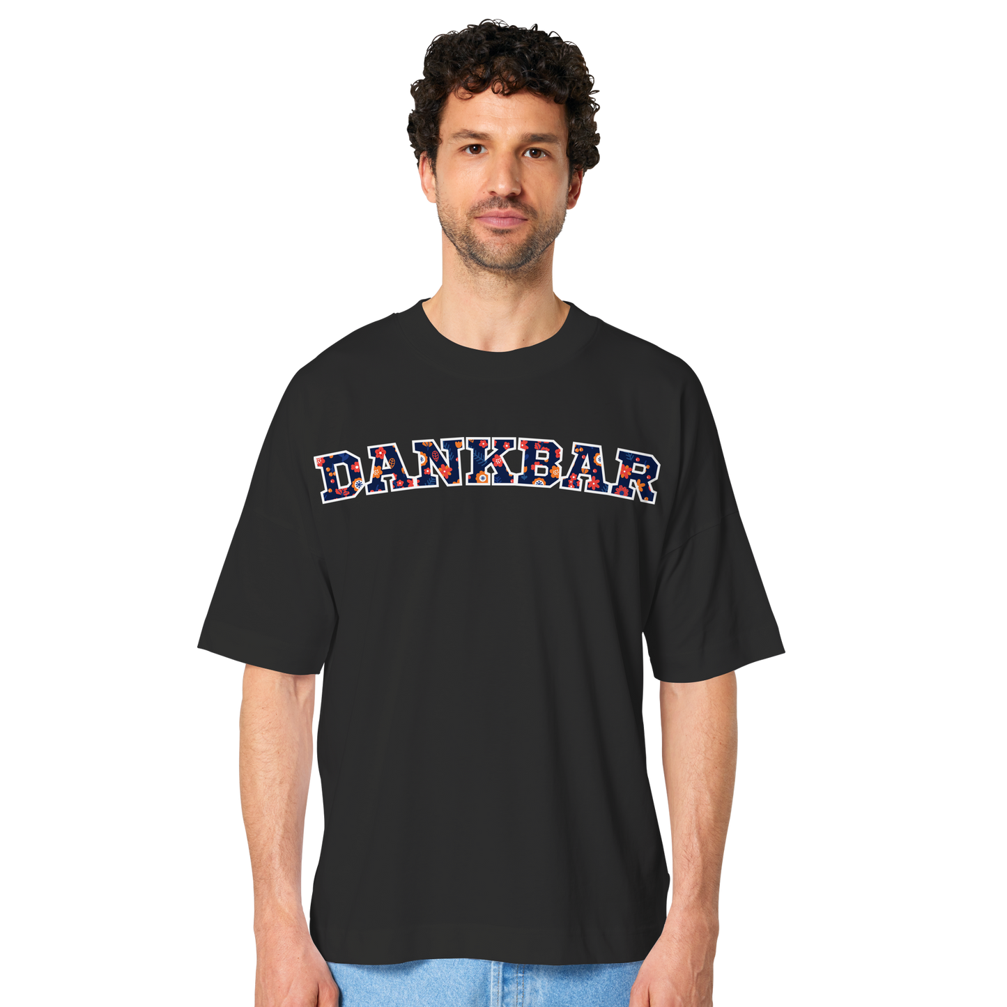 DANKBAR Floral Pattern - Organic Oversize Shirt