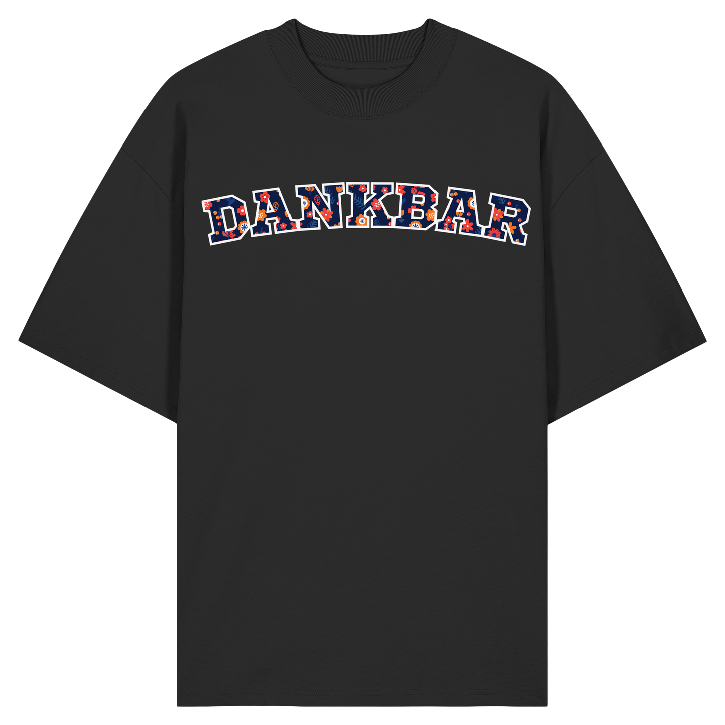 DANKBAR Floral Pattern - Organic Oversize Shirt