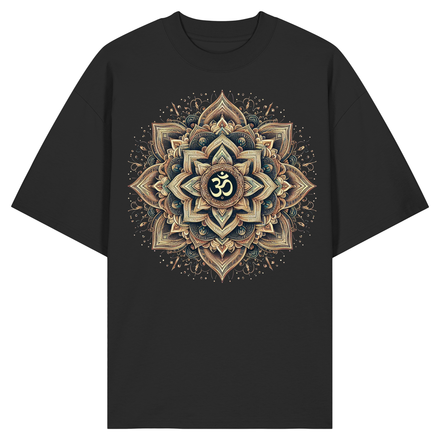Boho Mandala mit Om - Organic Oversize Shirt