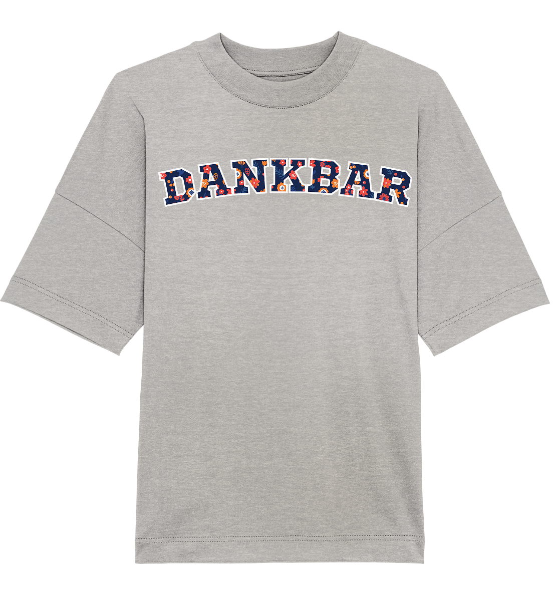 DANKBAR Floral Pattern - Organic Oversize Shirt