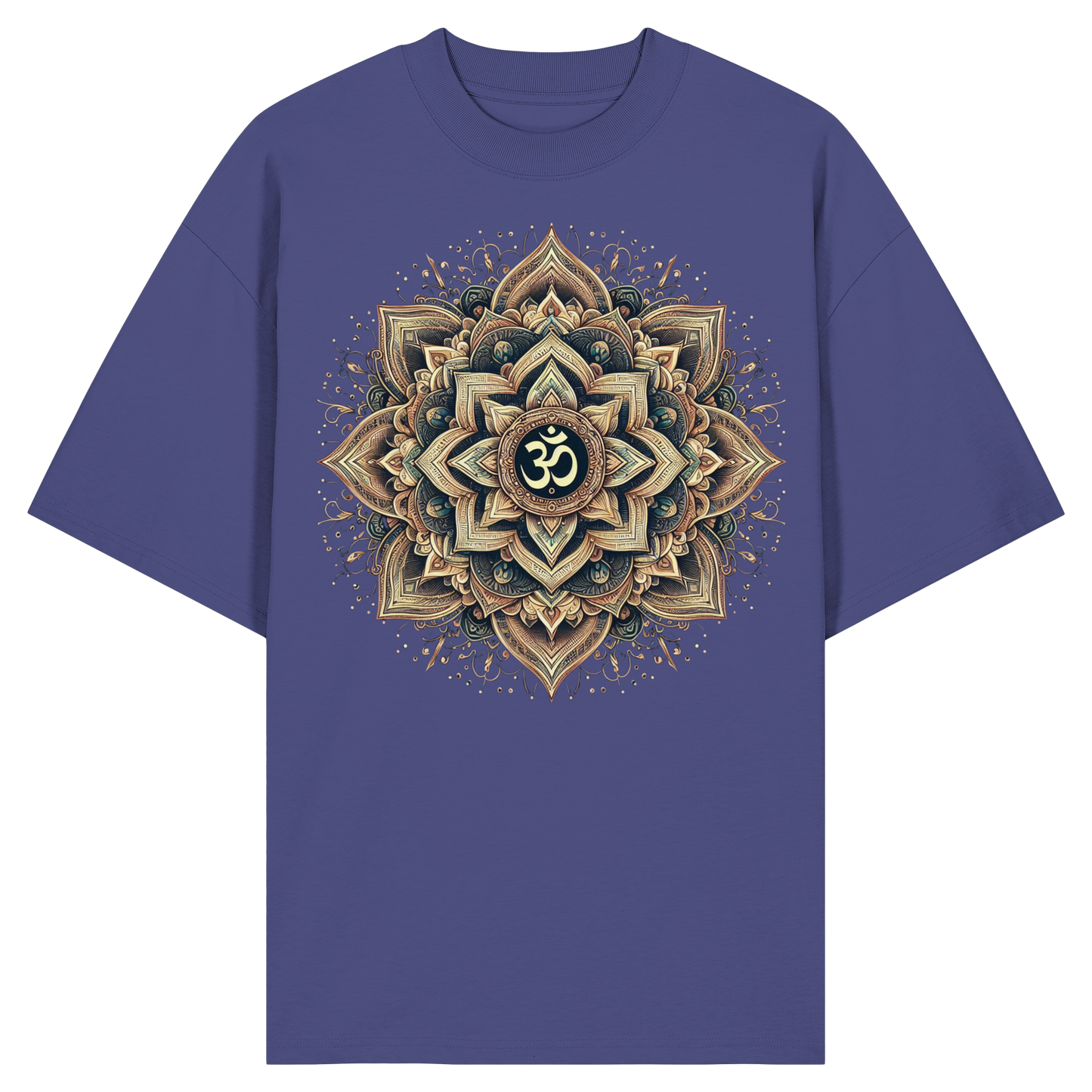 Boho Mandala mit Om - Organic Oversize Shirt