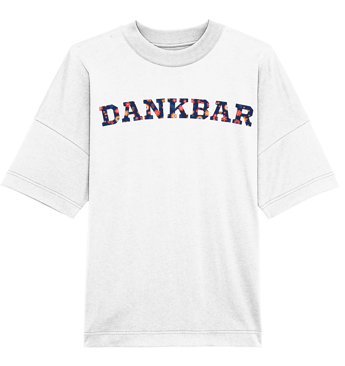 DANKBAR Floral Pattern - Organic Oversize Shirt