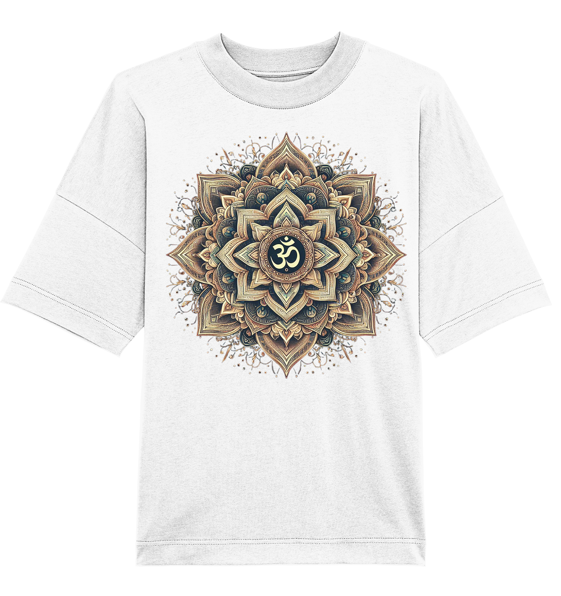 Boho Mandala mit Om - Organic Oversize Shirt