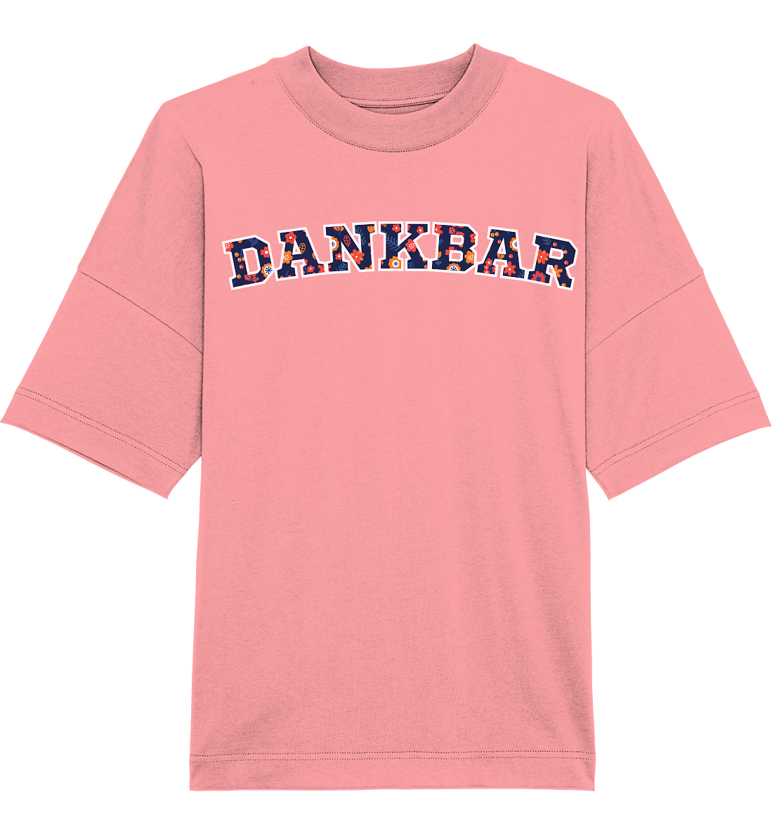 DANKBAR Floral Pattern - Organic Oversize Shirt