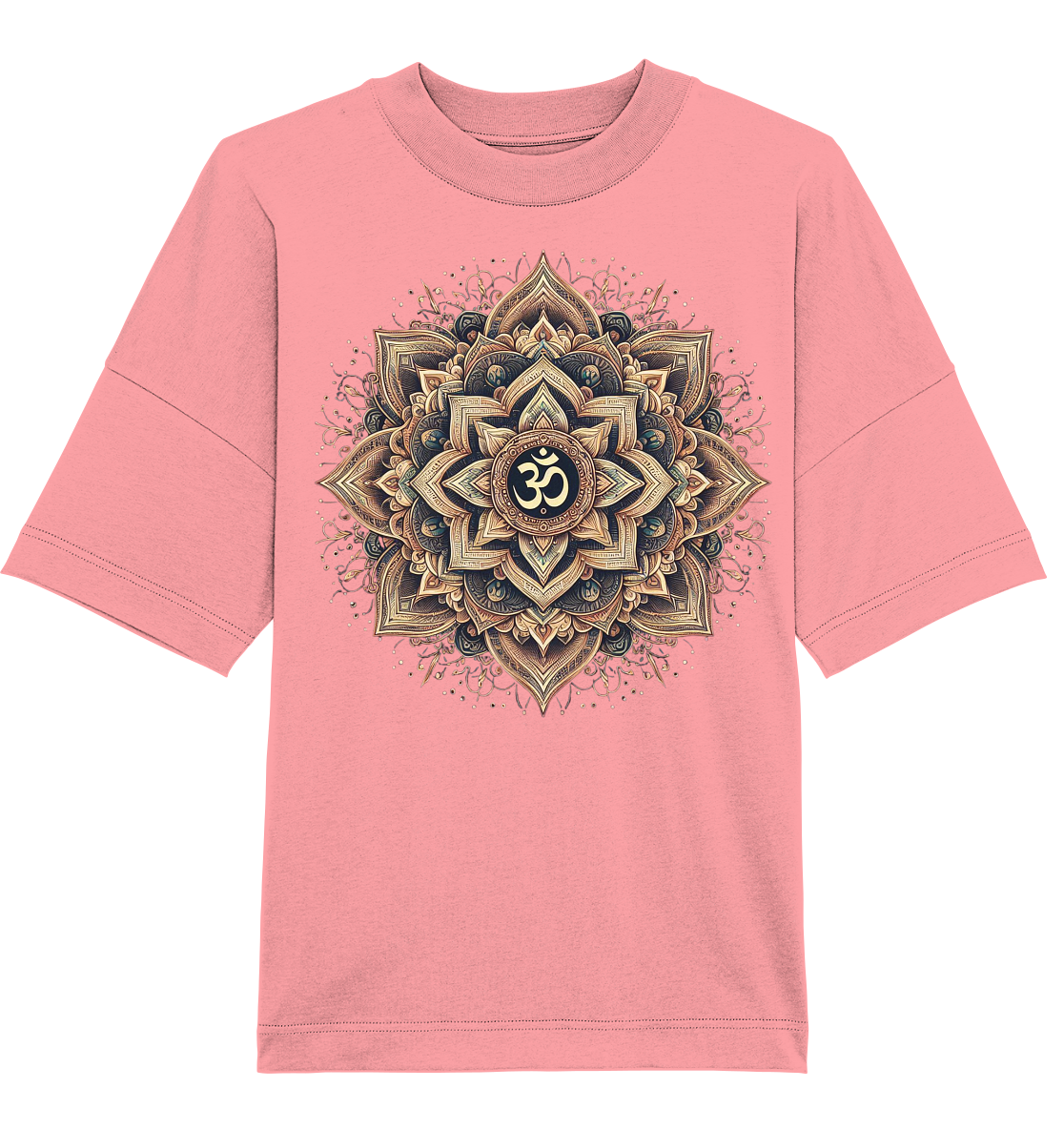 Boho Mandala mit Om - Organic Oversize Shirt