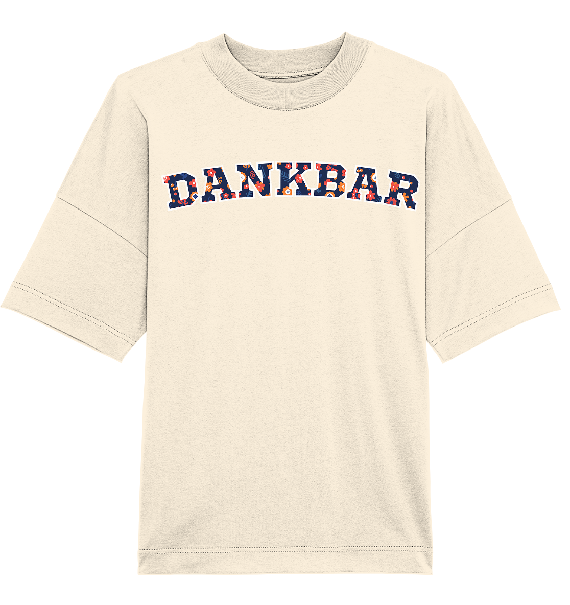 DANKBAR Floral Pattern - Organic Oversize Shirt