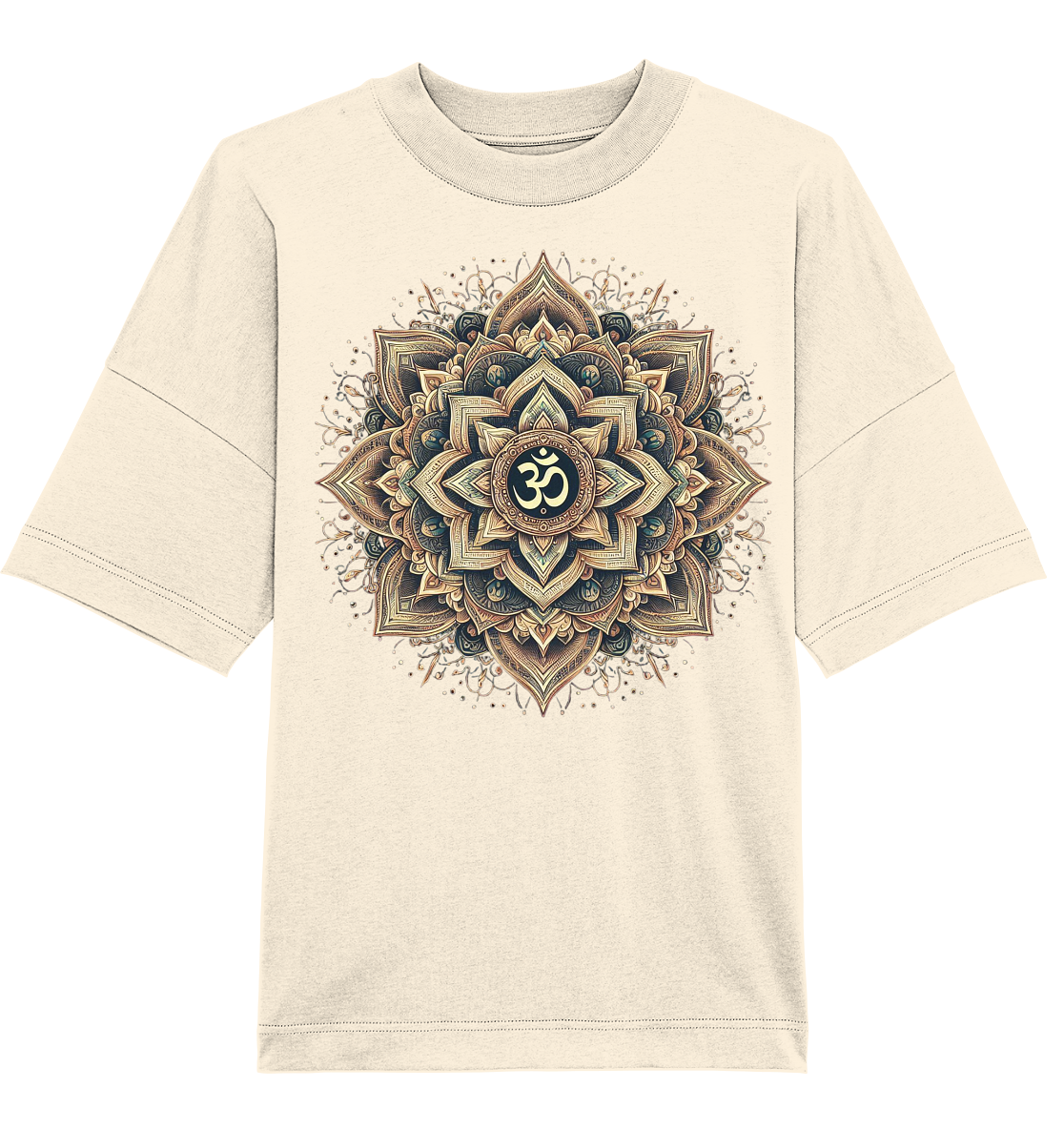 Boho Mandala mit Om - Organic Oversize Shirt