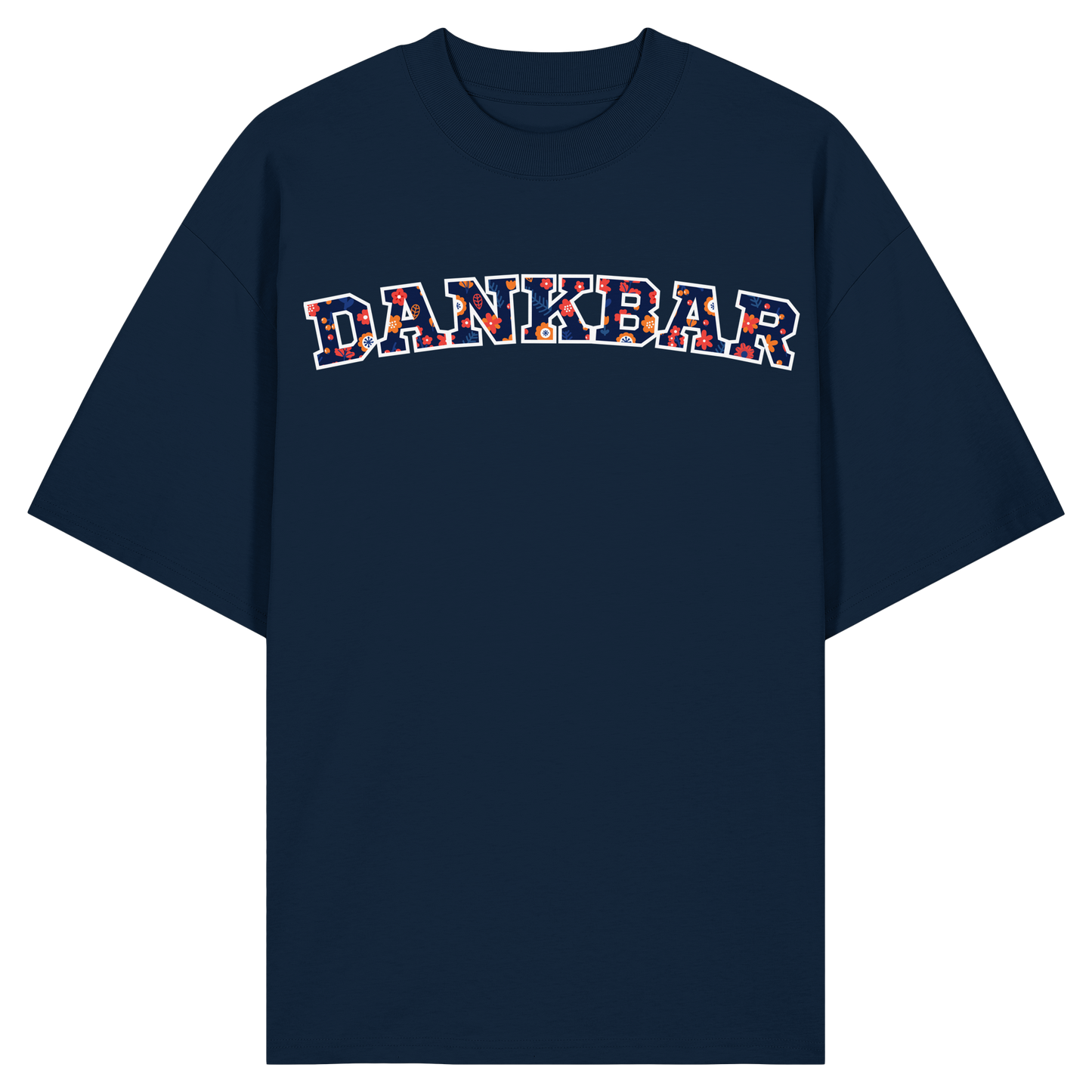 DANKBAR Floral Pattern - Organic Oversize Shirt