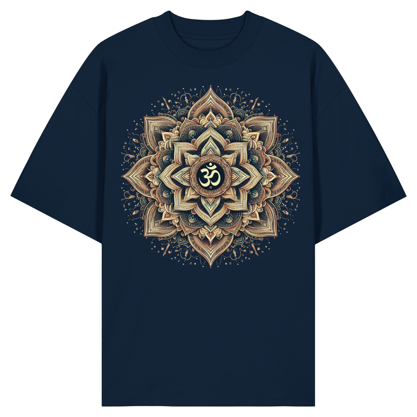 Boho Mandala mit Om - Organic Oversize Shirt