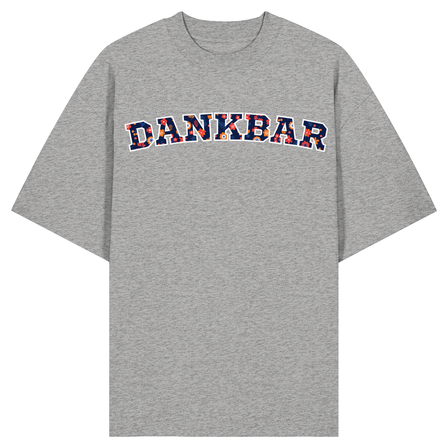 DANKBAR Floral Pattern - Organic Oversize Shirt