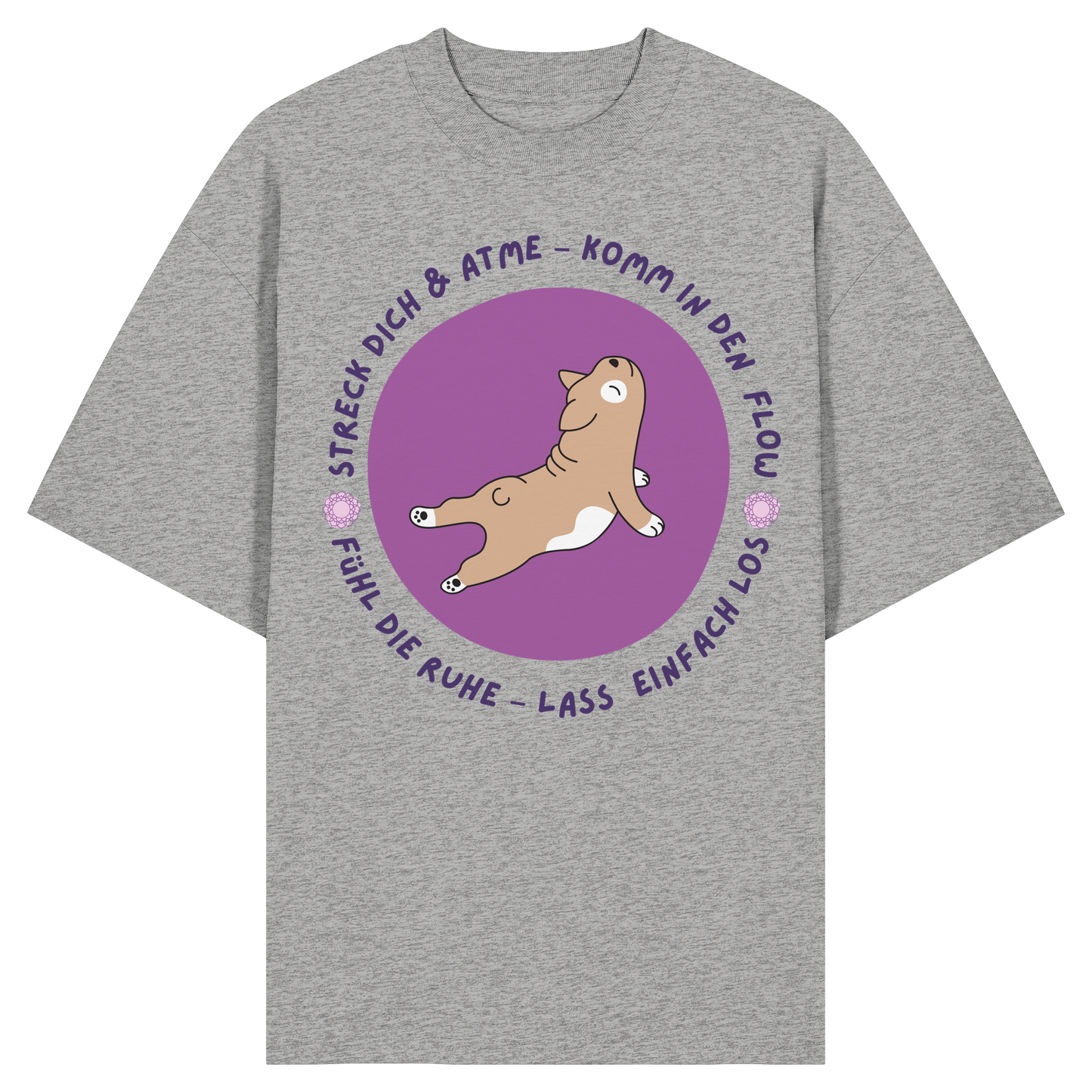 Yoga Frenchie  - Organic Oversize Shirt