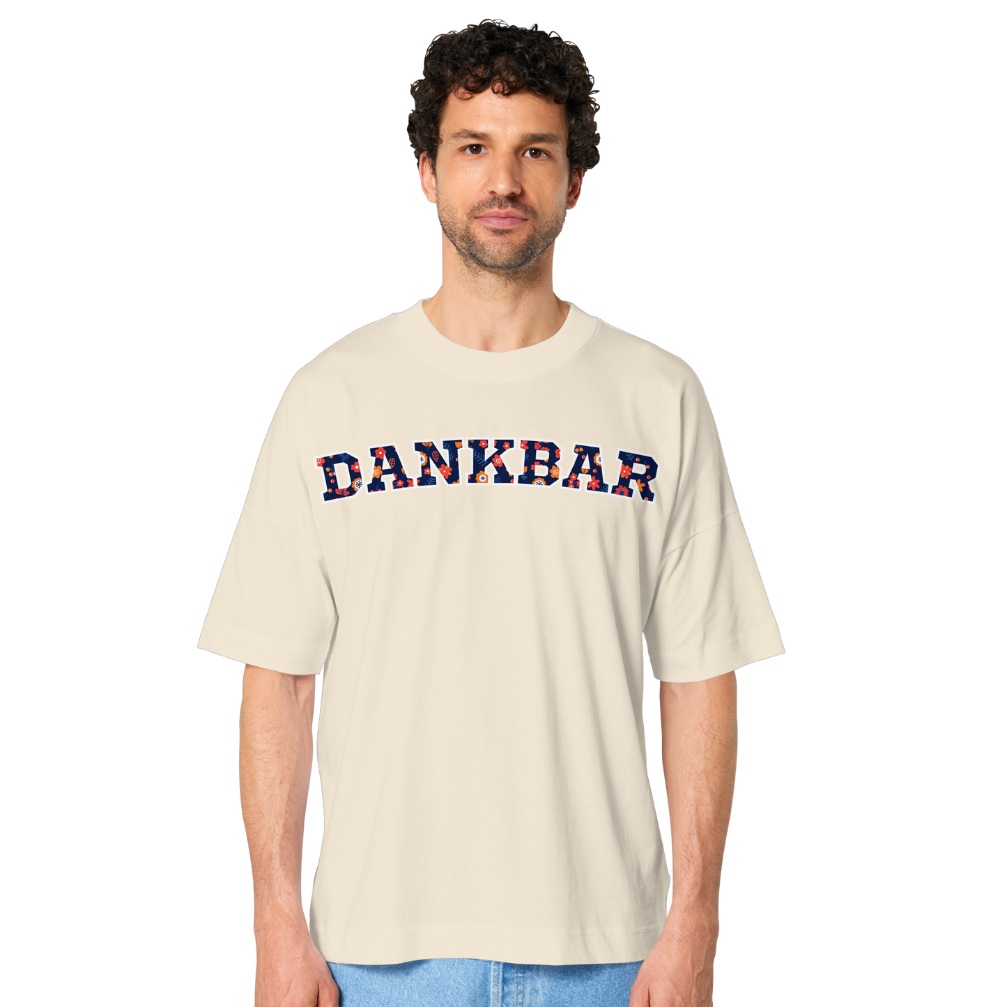 DANKBAR Floral Pattern - Organic Oversize Shirt