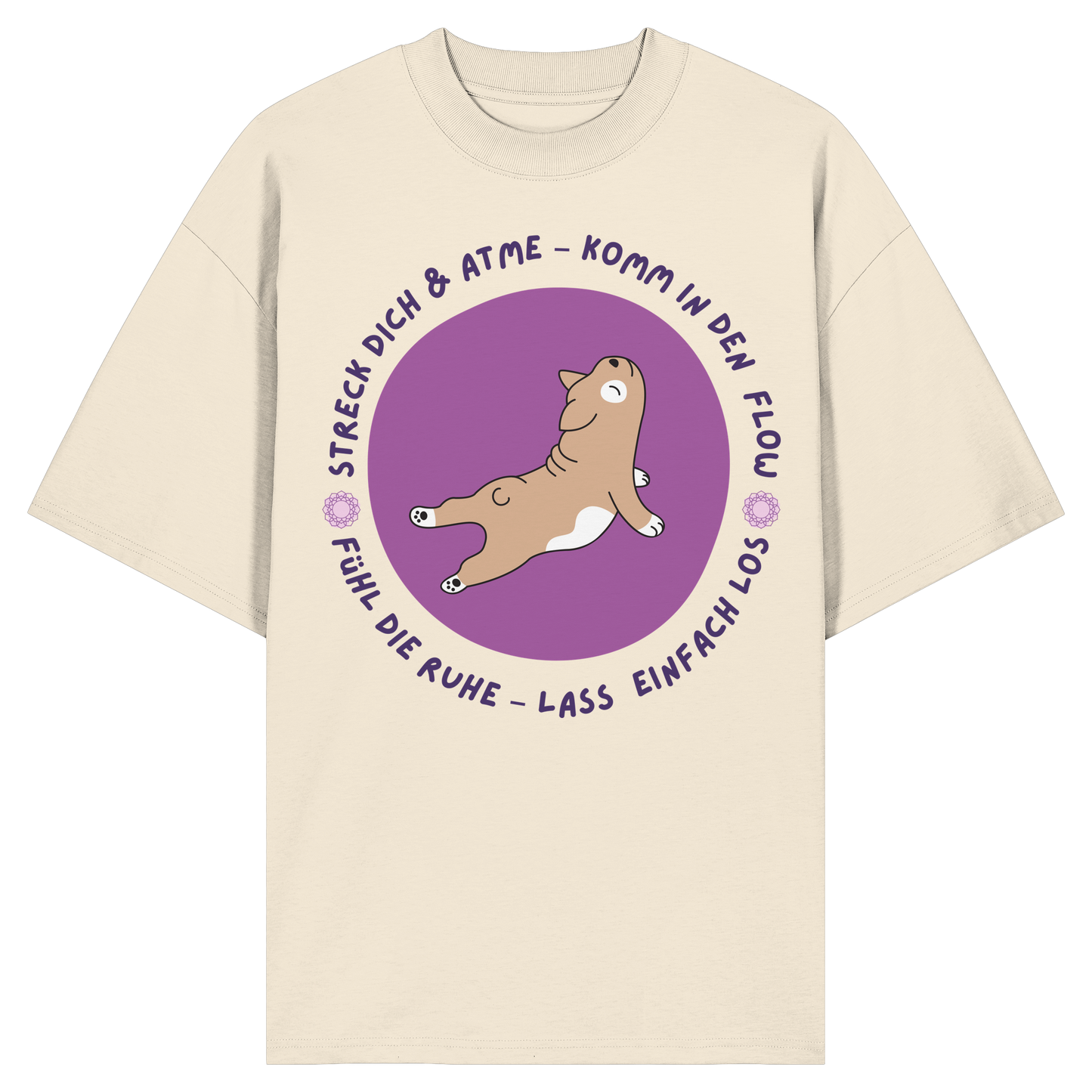 Yoga Frenchie  - Organic Oversize Shirt