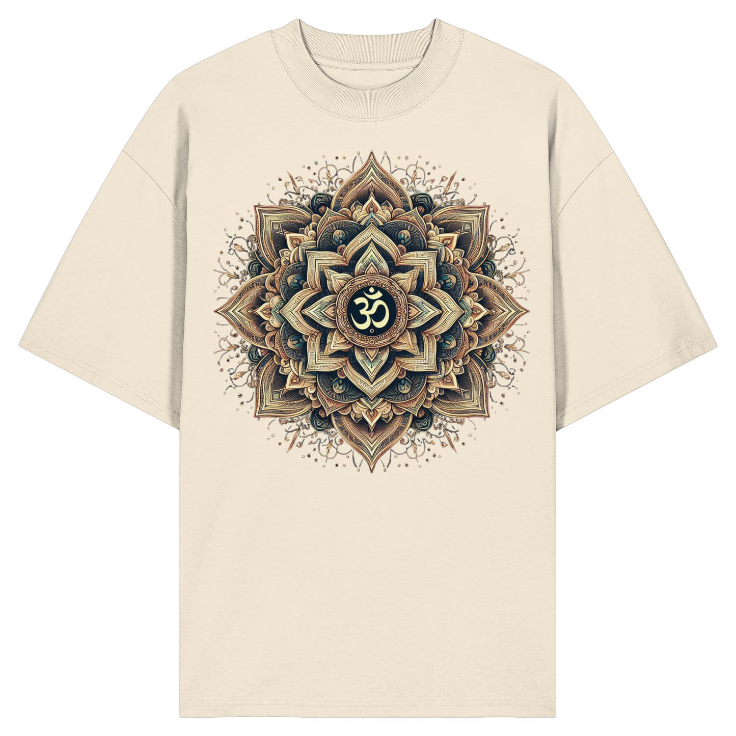 Boho Mandala mit Om - Organic Oversize Shirt