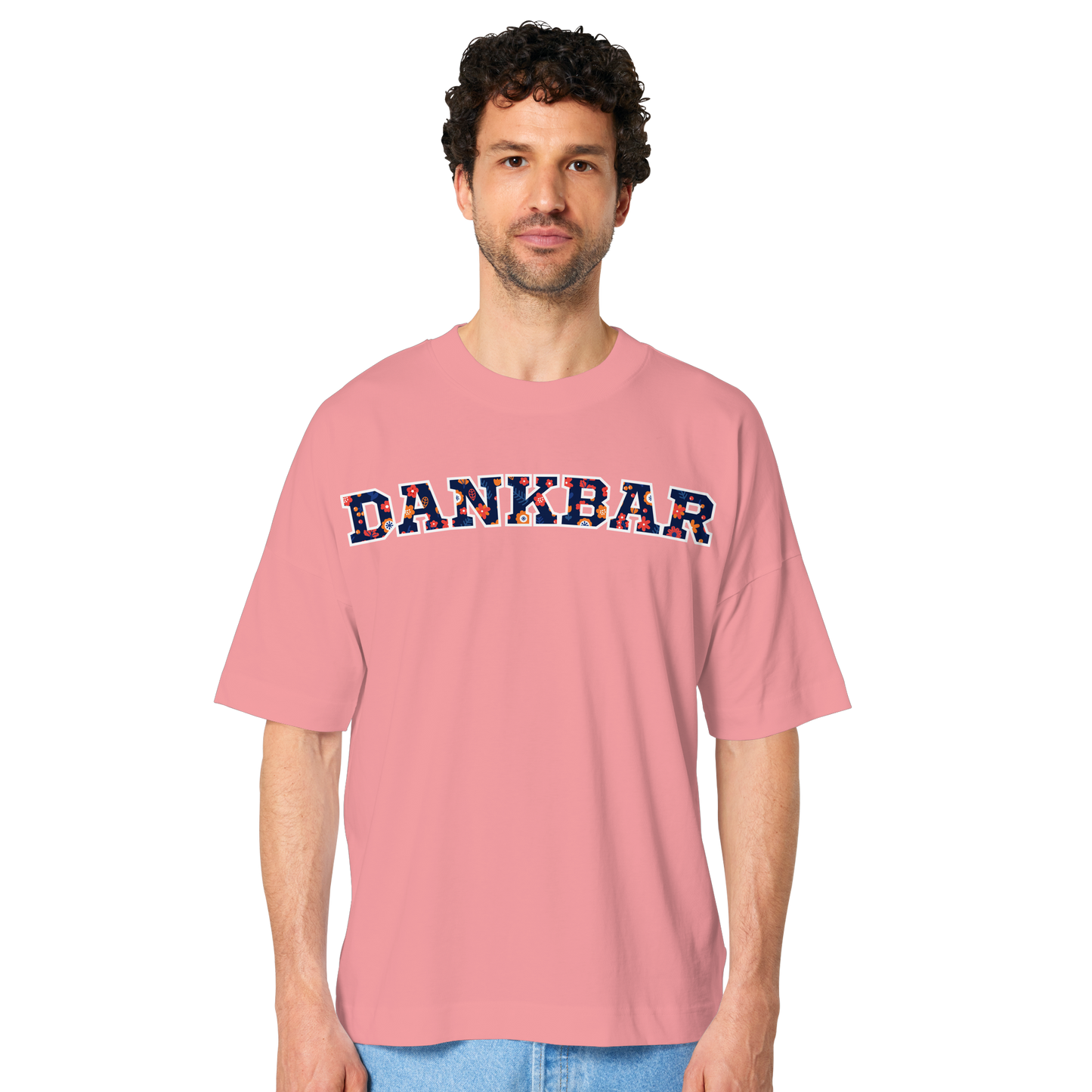 DANKBAR Floral Pattern - Organic Oversize Shirt