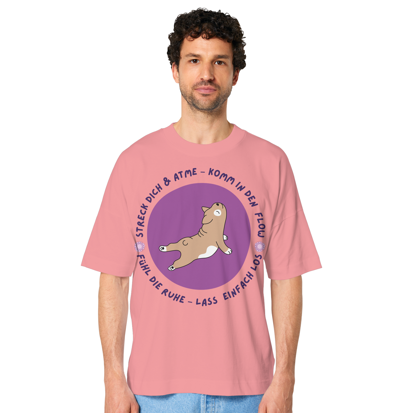 Yoga Frenchie  - Organic Oversize Shirt