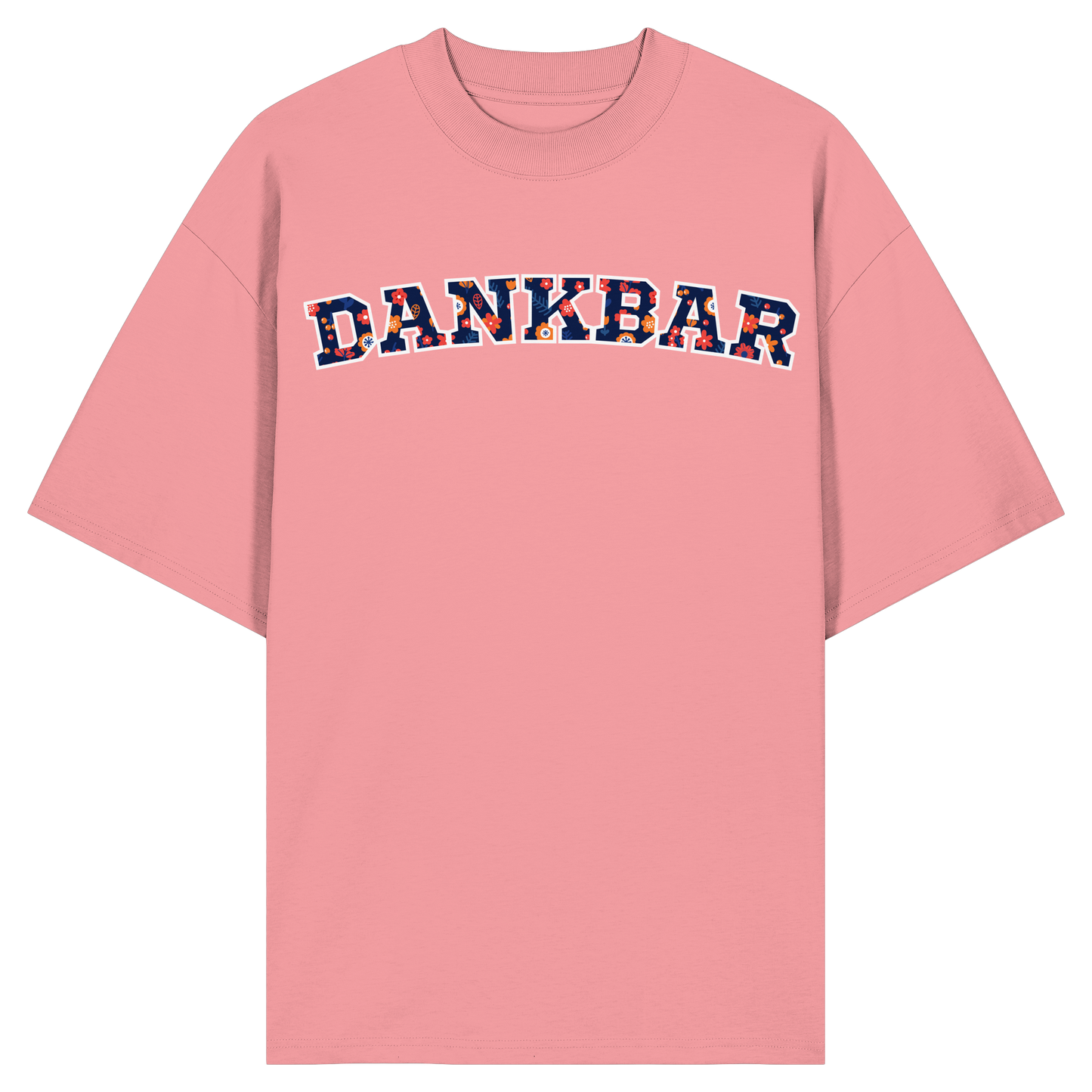 DANKBAR Floral Pattern - Organic Oversize Shirt