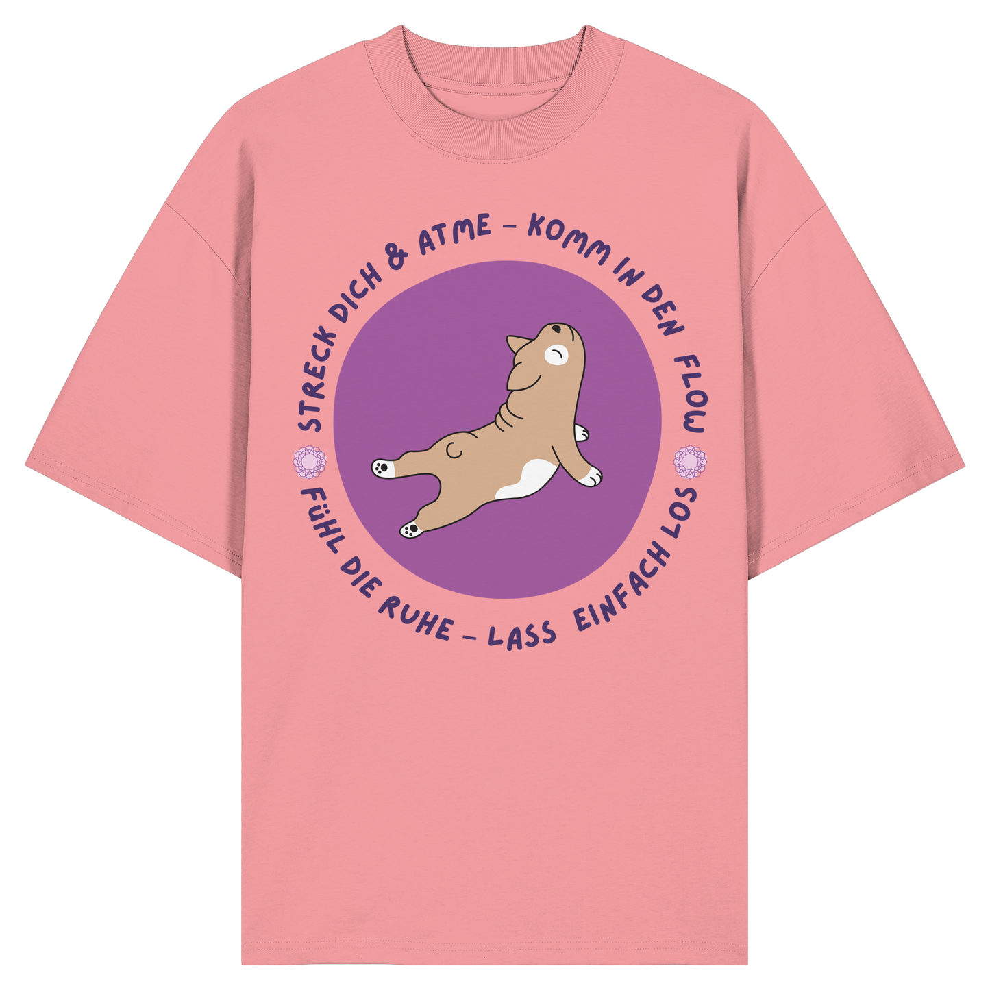 Yoga Frenchie  - Organic Oversize Shirt