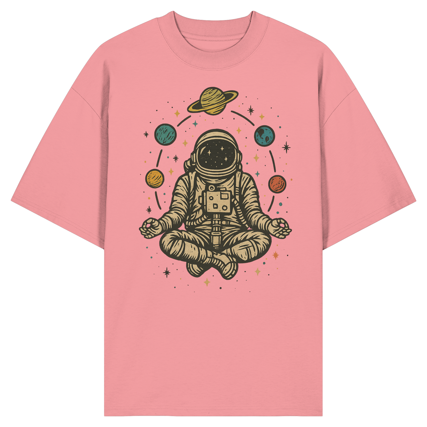 Meditierender Astronaut Zen - Organic Oversize Shirt