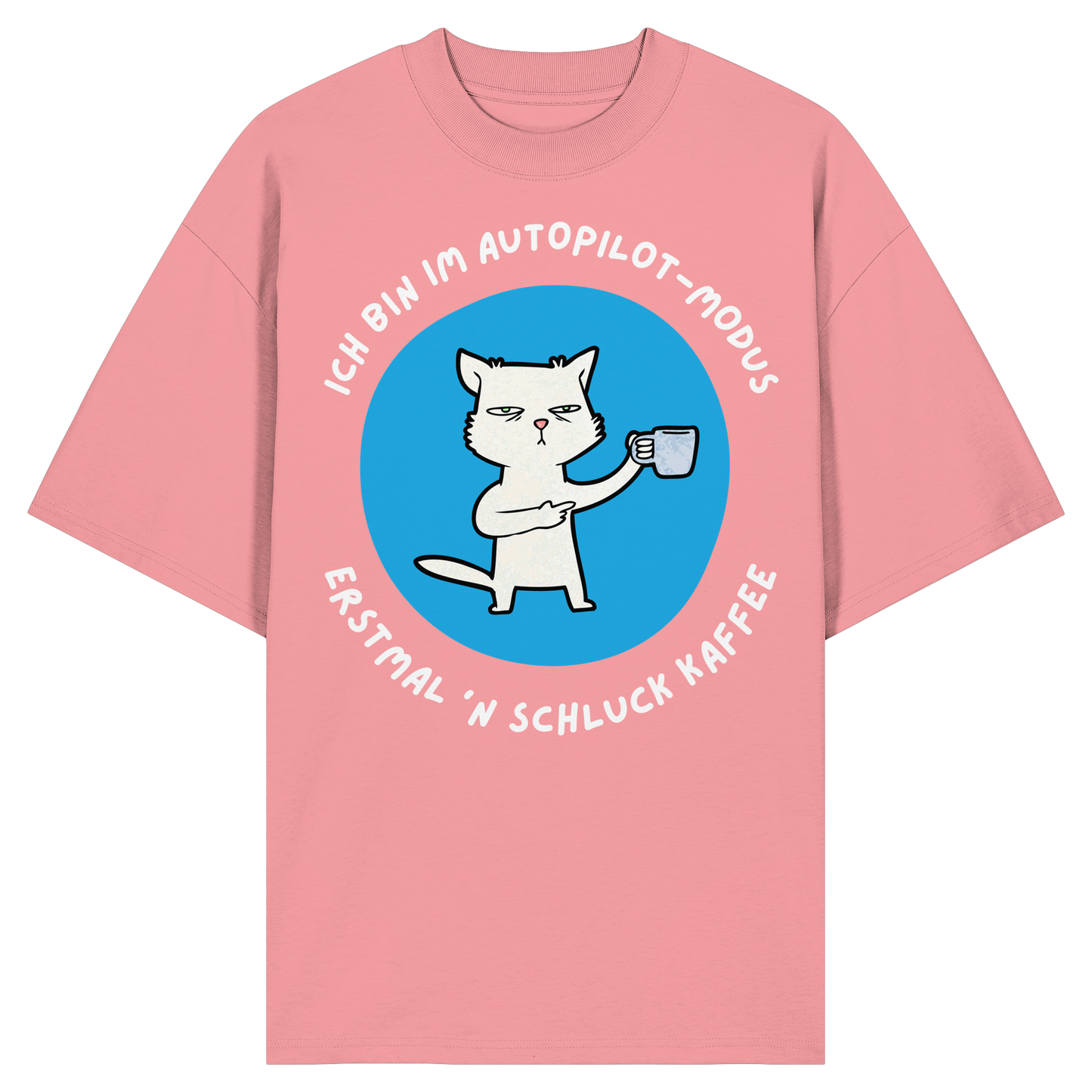 Kaffee Katze - Organic Oversize Shirt