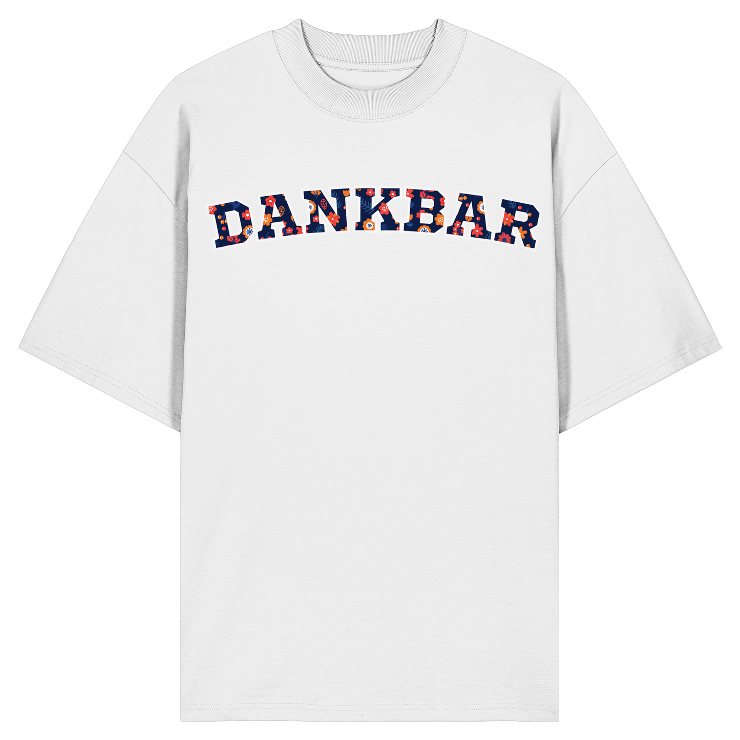 DANKBAR Floral Pattern - Organic Oversize Shirt