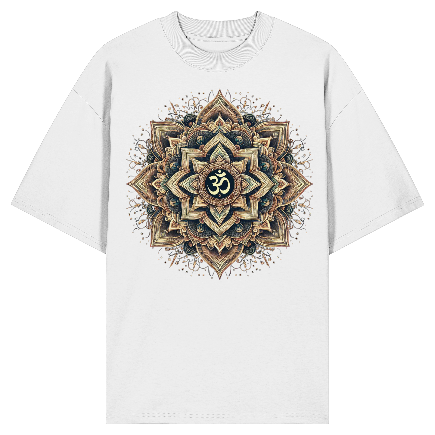 Boho Mandala mit Om - Organic Oversize Shirt