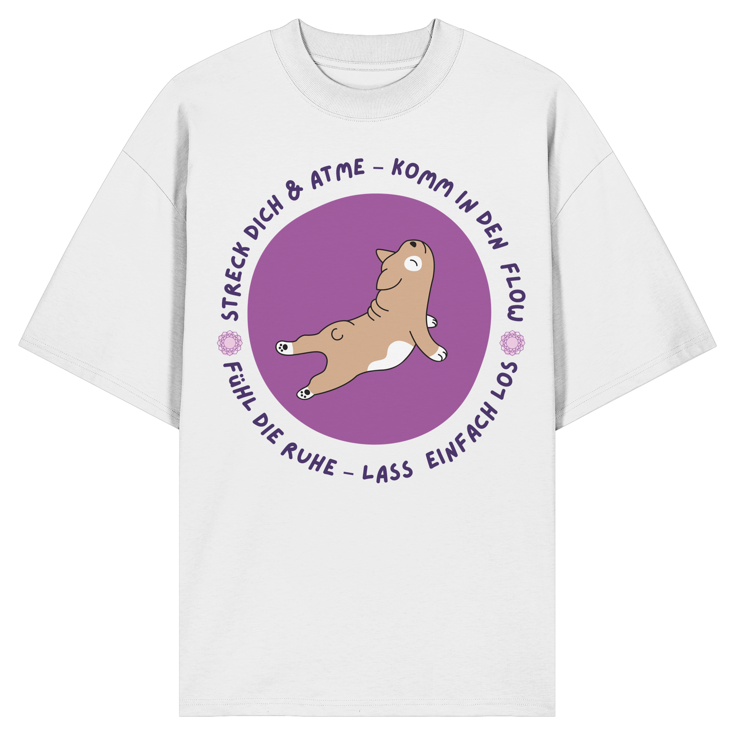 Yoga Frenchie  - Organic Oversize Shirt