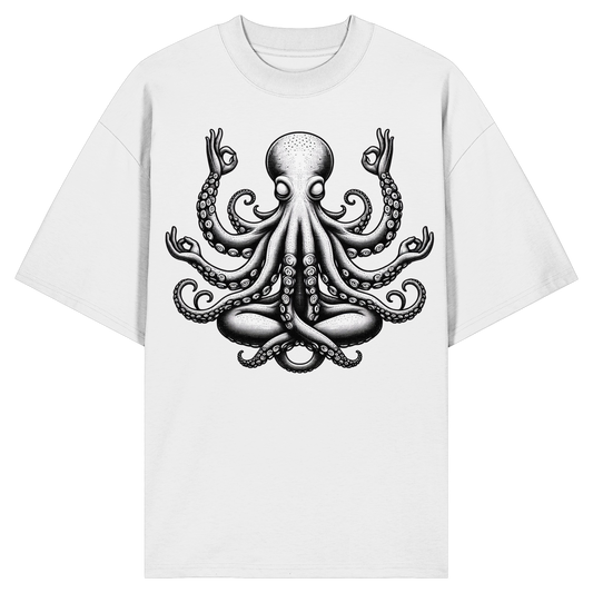 Oktopus in Meditation - Organic Oversize Shirt