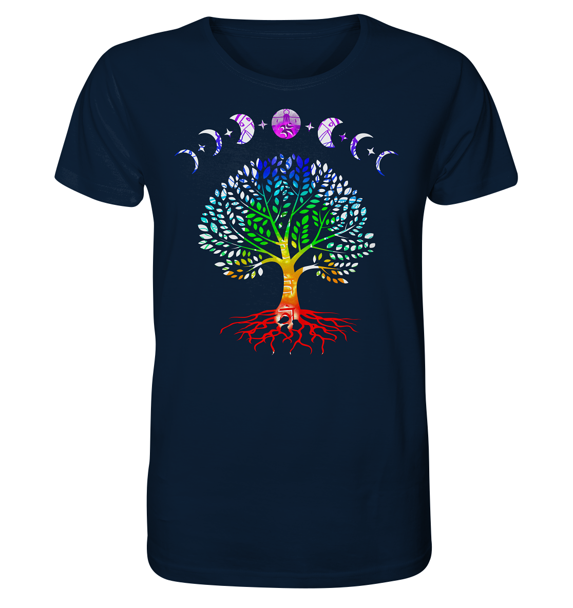 Lebensbaum + Mondphasen - Organic Shirt